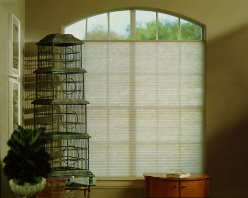 pirouette, cellular shade, aurora,  3/4 inch, double cell, translucent, fabric