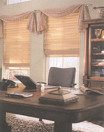caslan, roman shade, hobbled, vectora, room darkening