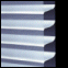 Vienna Soft Sheer 2" Horizontal Window Shading Room Darkening Fabric