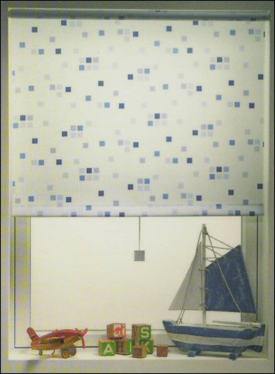 Budget, Prestige, Custom, Roller Shade, Blox, Light Filtering, Polyester, Fabric, Continuous Loop Chain Controls