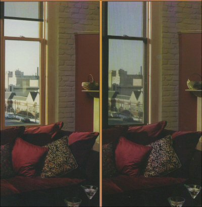 Graber Light Weaves Cordless Shade with Rain Style Sun Control Solar Fabric - 10% Open