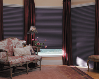 graber, garber, crystal pleat, cellular shades, cocoon blackout fabric
