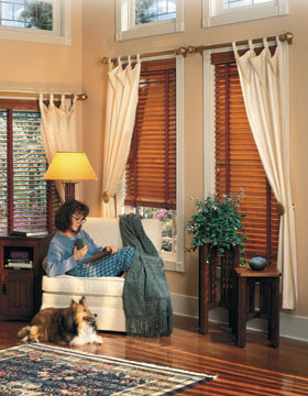 real wood, 2 inch, blinds